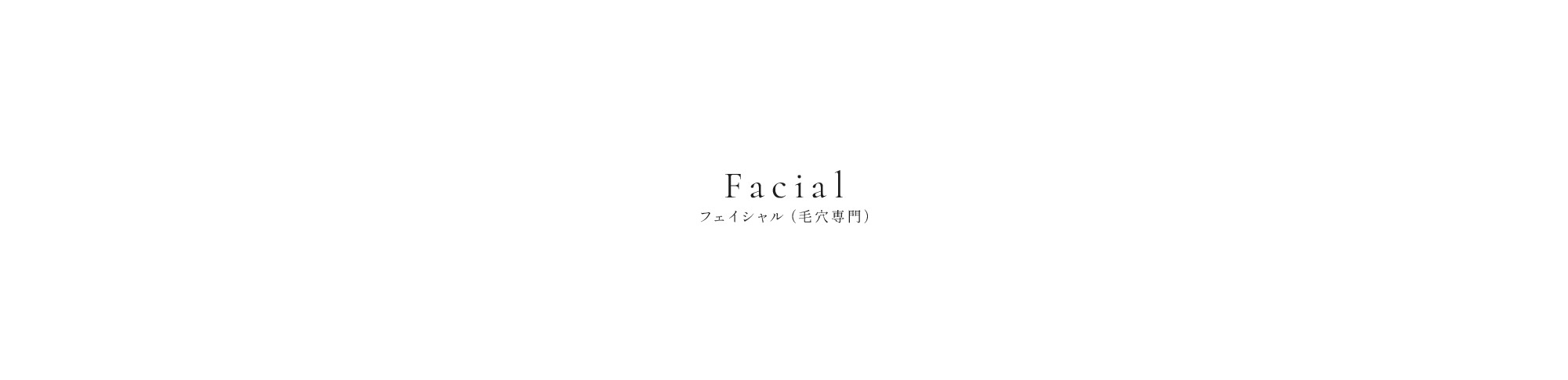 フェイシャル（毛穴専門）